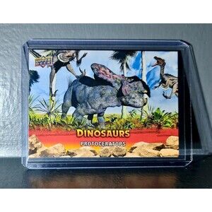 2015 Upper Deck Dinosaurs Protoceratops Extinction Red Parallel #69 Card